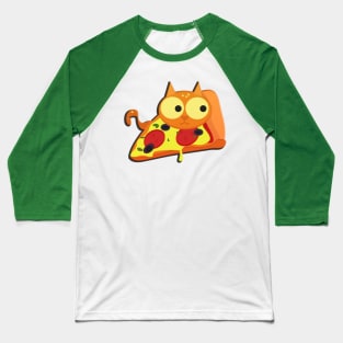 Pizza Cat Baseball T-Shirt